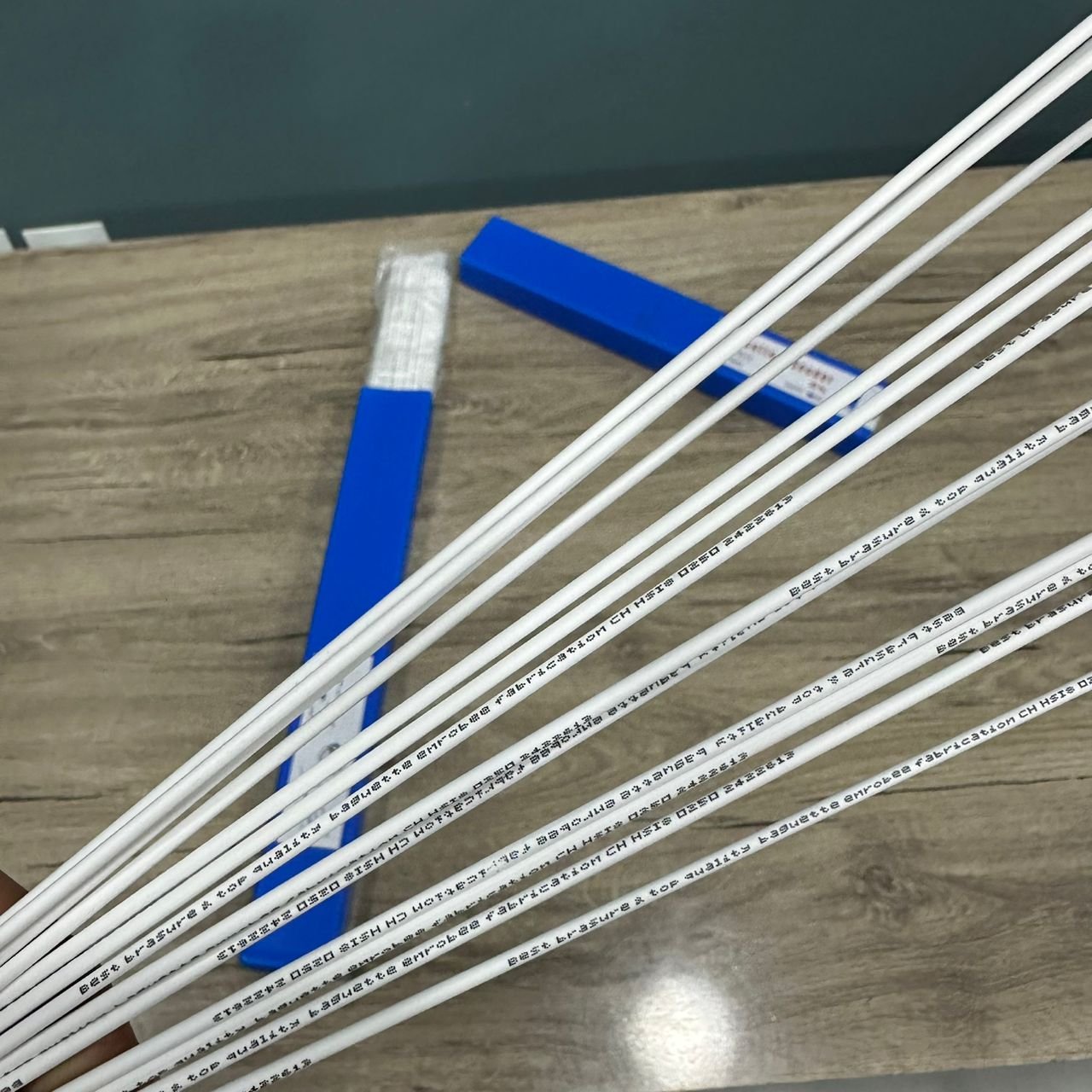 BAGUETTE ARGENT 20 Pourcent ENROBEE DE SOUDURE CH HSI8 0250 MADE IN FRANCE (Bleu)